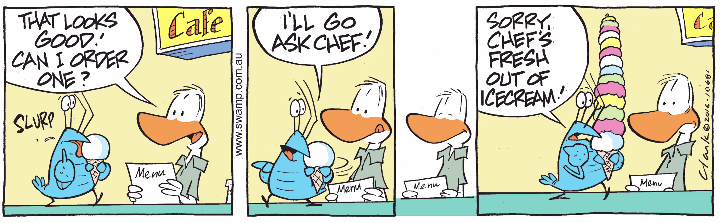 Iceream Order Colour Cartoon